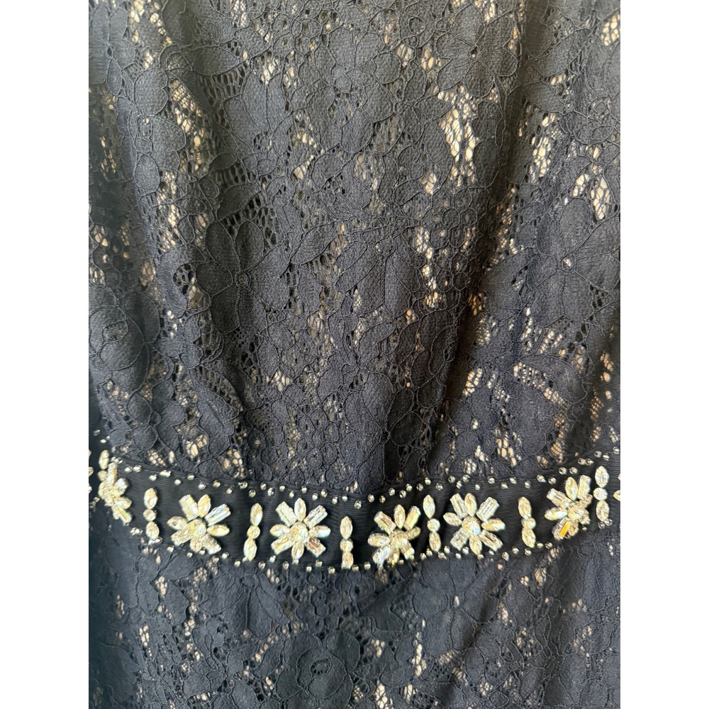 Azazie Atelier Black Lace Formal Mother of The Bride Dress Size 14 Event Gala - Picture 8 of 14